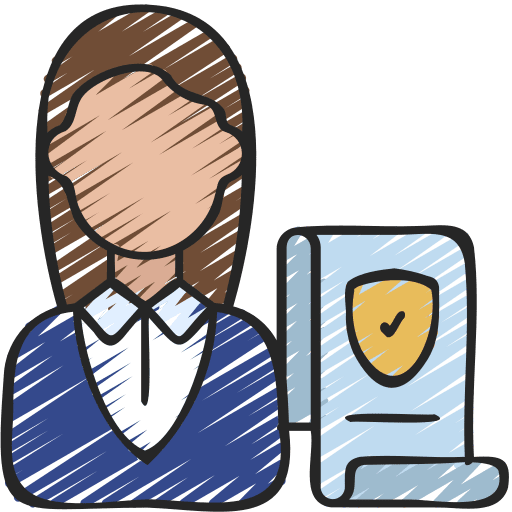Insurance agent user agent woman icon