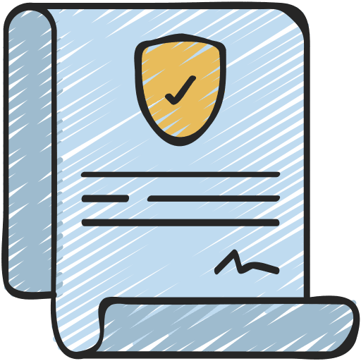 Insurance policy insurance policy protection files and folders icon