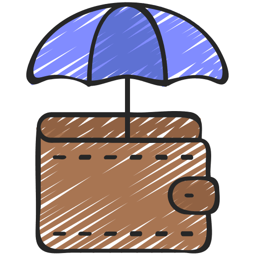 Payment protection wallet payment protection insurance icon
