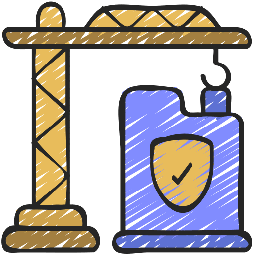 Construction insurance cultures buildings icon