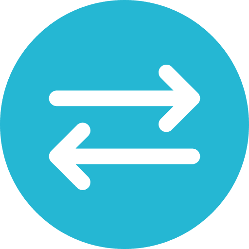 Left right left right transfer ui icon