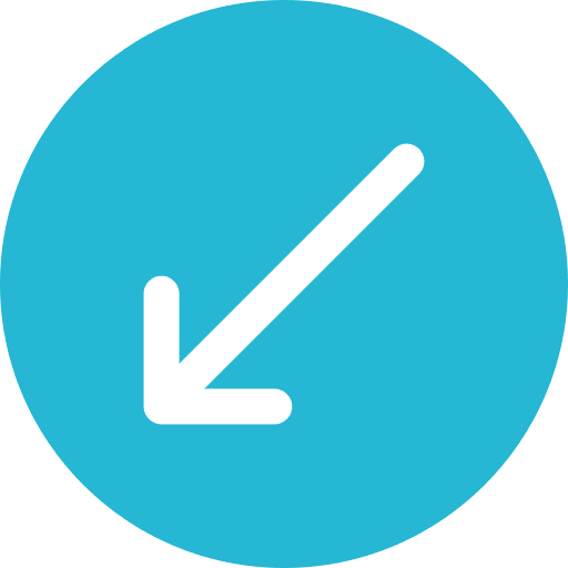 Down left arrows sign direction icon Down left arrows sign direction icon