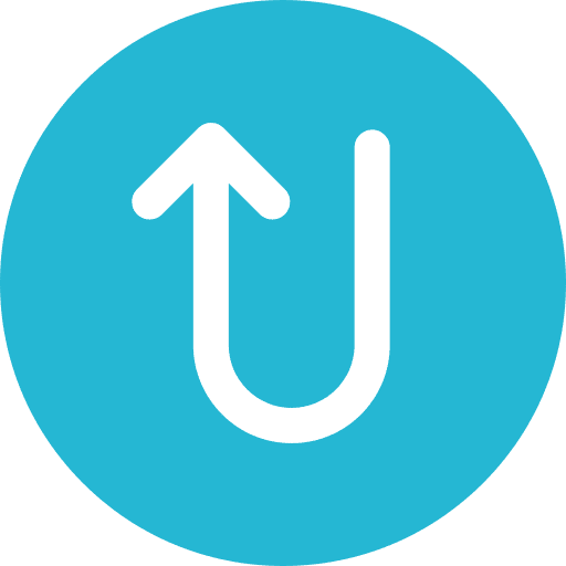 Turn up arrows up arrow route icon Turn up arrows up arrow route icon