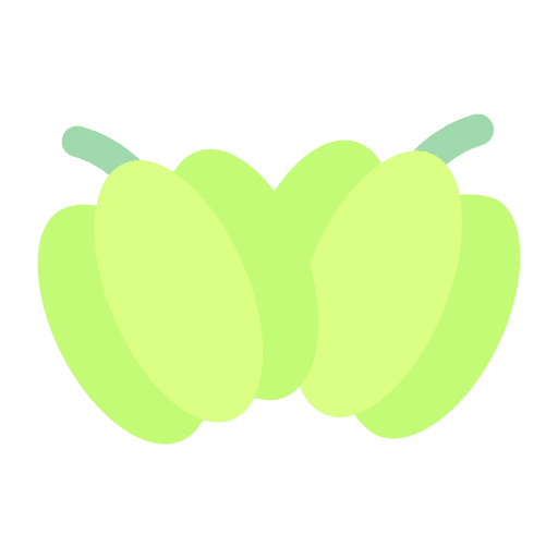 Capsicum food and restaurant organic vegetarian icon Capsicum food and restaurant organic vegetarian icon