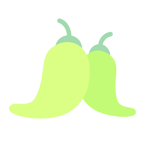 Pepper pepper organic food and restaurant icon