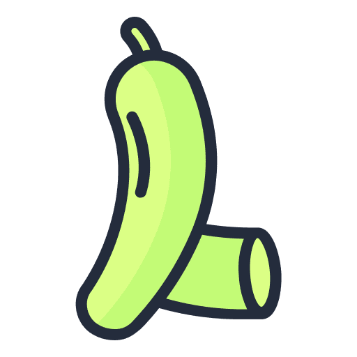 Bitter gourd bitter gourd vegetable organic icon