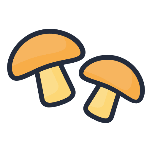 Mushroom vegetarian organic mushroom icon