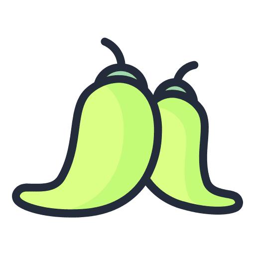 Pepper vegan food and restaurant pepper icon