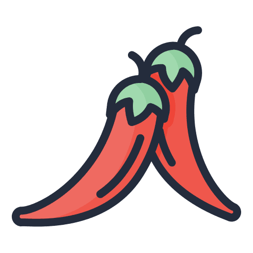 Red chili pepper food and restaurant vegetable red chili pepper icon