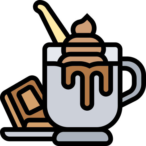 Hot chocolate chocolate cup food and restaurant icon Hot chocolate chocolate cup food and restaurant icon