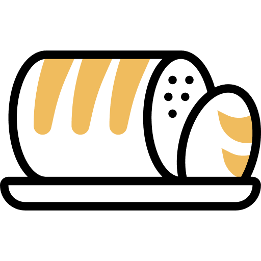 Bread loafs food bakery bread icon