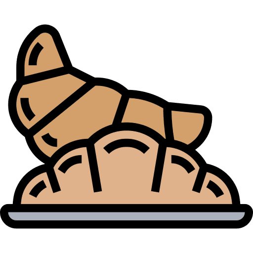 Croissant dessert food and restaurant bread icon Croissant dessert food and restaurant bread icon