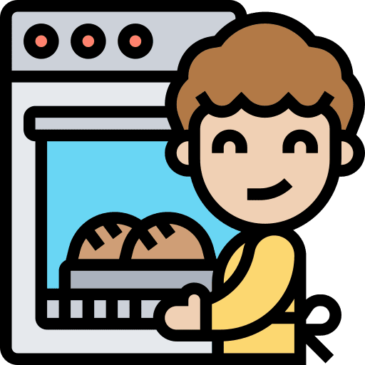 Oven oven electronics man icon