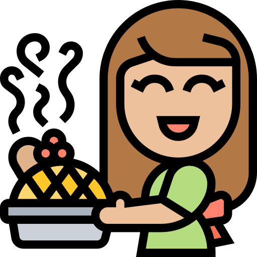 Pie homemade pie people icon