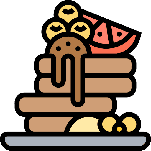 Pancake sweet dessert food icon Pancake sweet dessert food icon