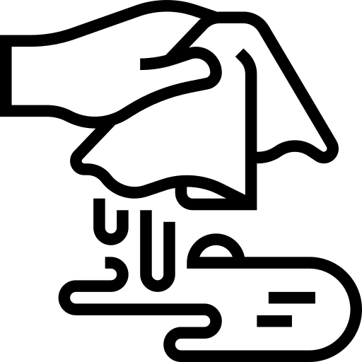 Dust furniture and household hand cleaning icon