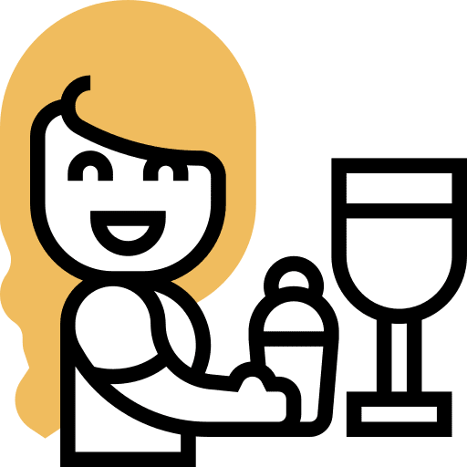 Bartender worker avatar restaurant icon Bartender worker avatar restaurant icon