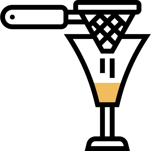 Cocktail strainer food and restaurant alcohol icon
