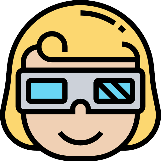 3d glasses film avatar woman icon 3d glasses film avatar woman icon