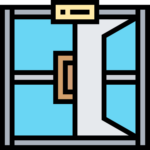 Exit exit building theater icon
