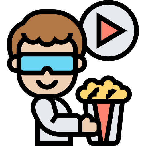 Popcorn avatar cinema snack icon Popcorn avatar cinema snack icon