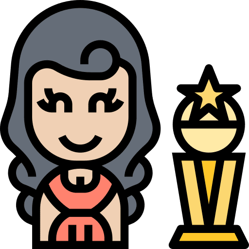 Actress avatar professions and jobs star icon Actress avatar professions and jobs star icon