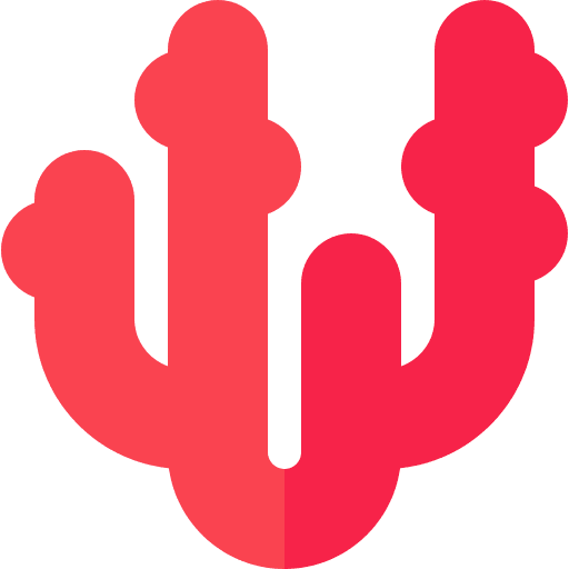 Coral plant aquatic marine icon
