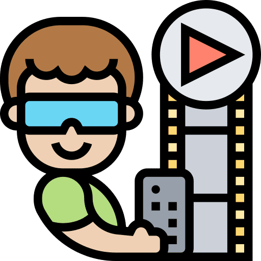 Play 3d glasses cinema play icon Play 3d glasses cinema play icon