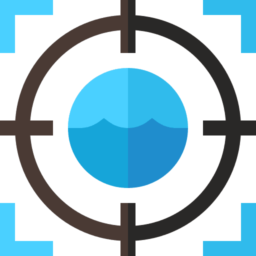 Focus ecology and environment sustainable sea life icon Focus ecology and environment sustainable sea life icon