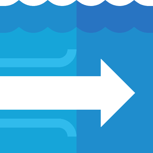 Ocean arrow nature sun icon Ocean arrow nature sun icon
