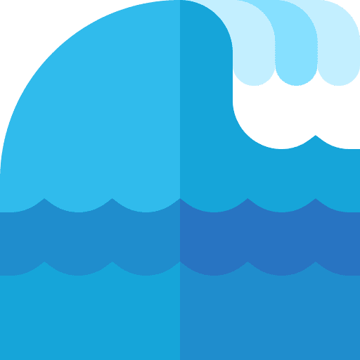 Wave water beach summer icon Wave water beach summer icon
