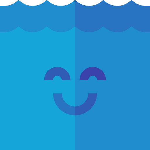 Ocean clean water summer icon Ocean clean water summer icon