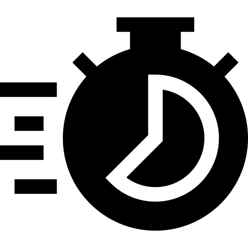 Chronometer timer fast hour icon