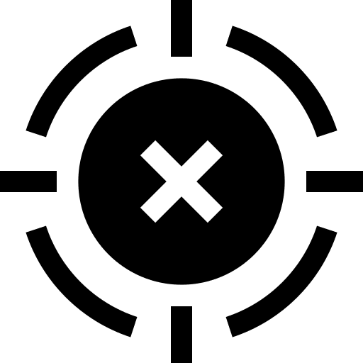 Target seo and web focus arrow icon