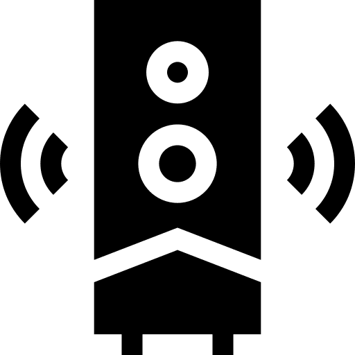 Subwoofer music and multimedia subwoofer electronics icon Subwoofer music and multimedia subwoofer electronics icon