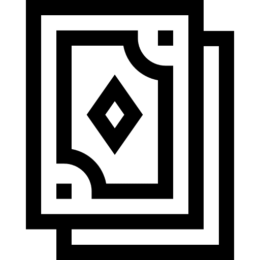Card games poker black jack gaming icon