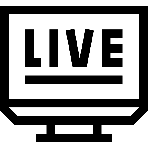 Live streaming live streaming electronics communications icon