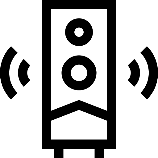 Subwoofer audio sound speaker icon