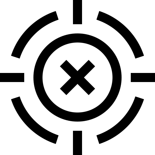Target communications bullseye aim icon
