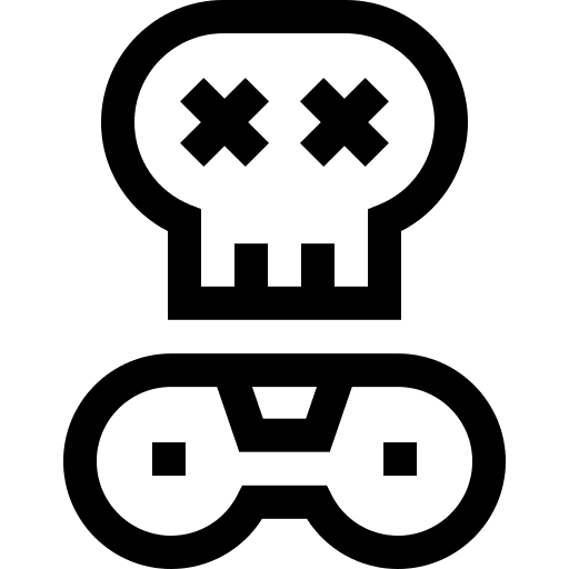 Game over video games gaming entertainment icon