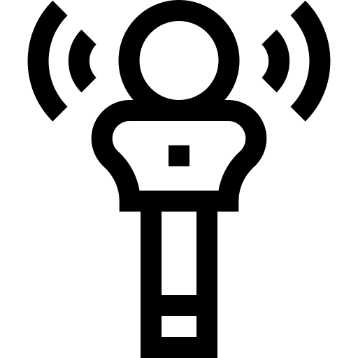 Microphone electronics wifi microphone icon