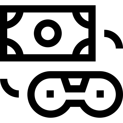 Money joystick gamepad vr gaming icon