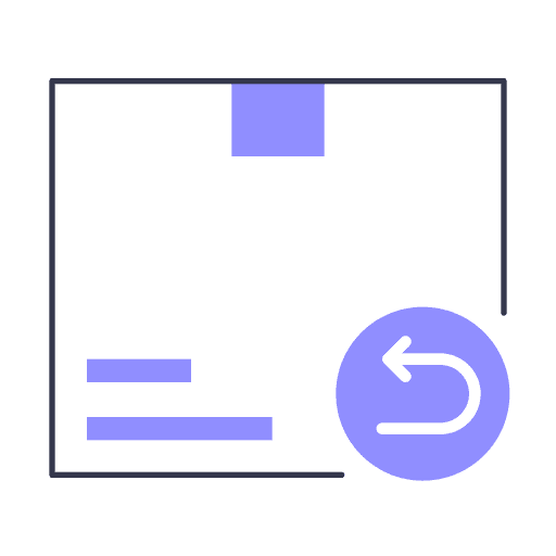 Return shipping arrow product icon