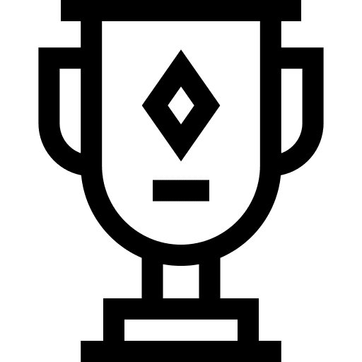 Trophy achievement award trophy icon