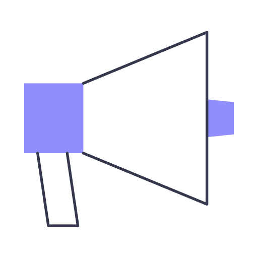 Megaphone advertising speaker marketing icon