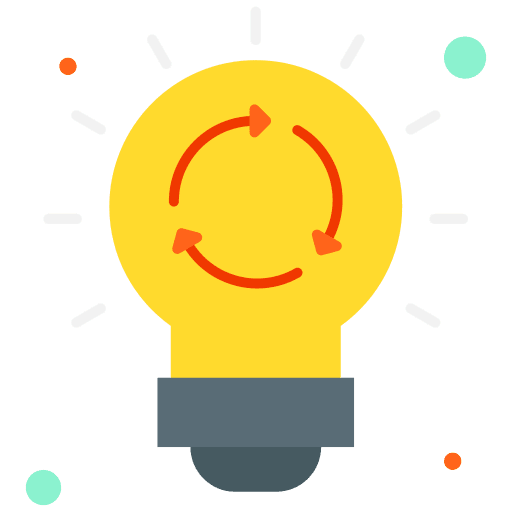 Idea intelligence gear light bulb icon Idea intelligence gear light bulb icon