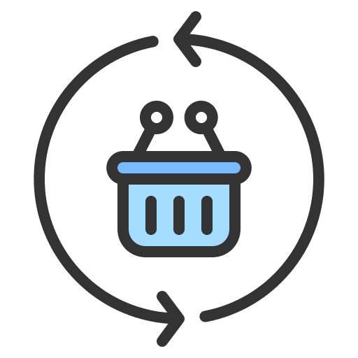 Exchange exchange buy shopping basket icon