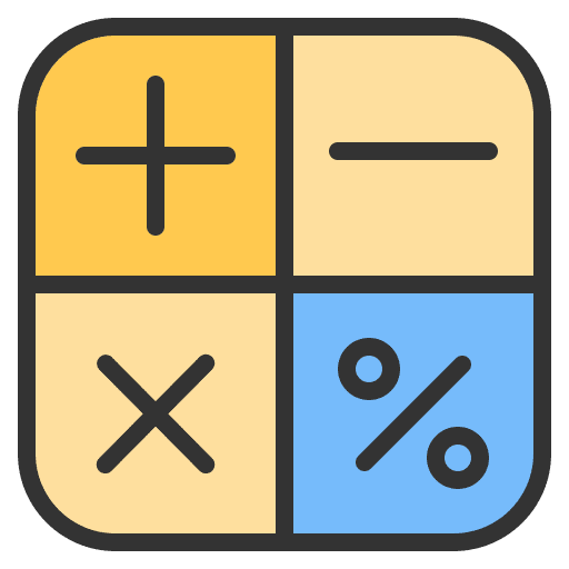 Percentage sings commerce and shopping technology icon
