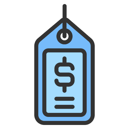 Price shopping tag commerce and shopping icon