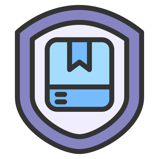 Shield merchandise orders shopping bag icon Shield merchandise orders shopping bag icon